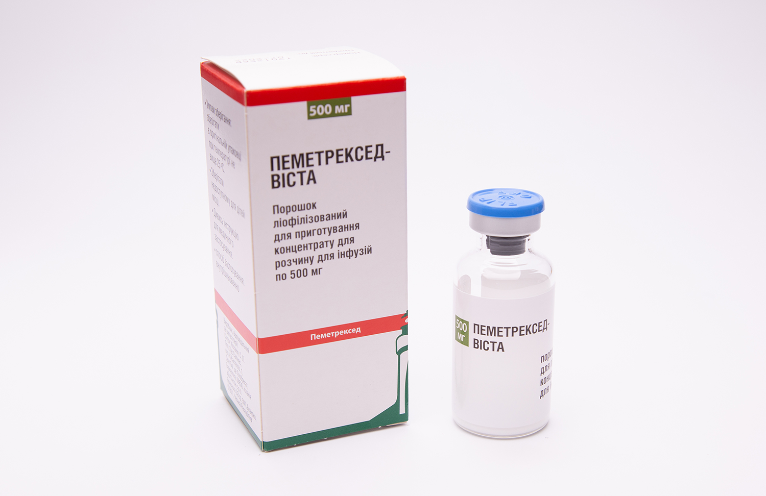 ПЕМЕТРЕКСЕД-ВІСТА порошок ліоф. для приг. конц. для розч. д/інф. по 1000 мг фл.